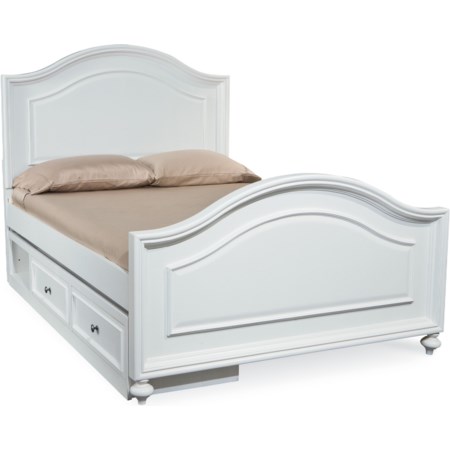 Full Panel Bed with Storage Unit